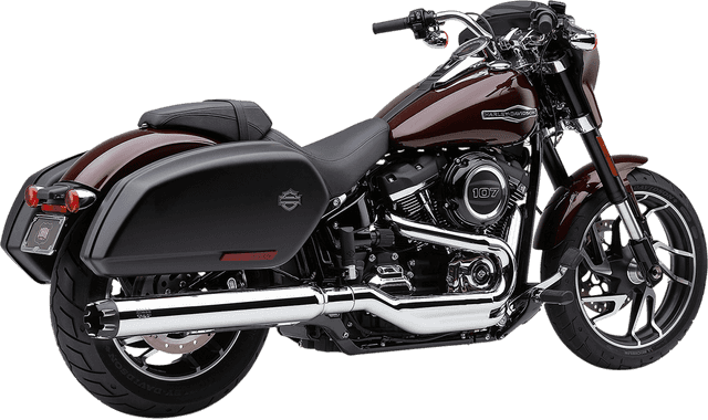 COBRA 1801-1302 Slip-On Mufflers - Dual-Cut - FLSB - Chrome