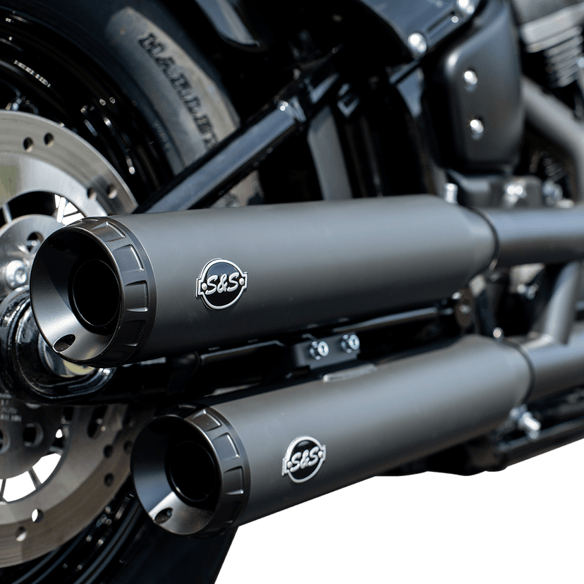 S&S CYCLE 1801-1360 Grand National Slip-On Mufflers - Race - Black Ceramic - M8 Softail — image 3 of 3