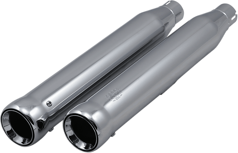 COBRA 1801-1388 Neighbor Hater Slip-On Mufflers - 3" - Chrome - Fat Boy — image 2 of 2