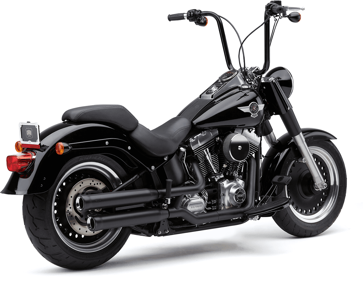 COBRA 1801-1389 Neighbor Hater Slip-On Mufflers - 3" - Raven Black - Fat Boy
