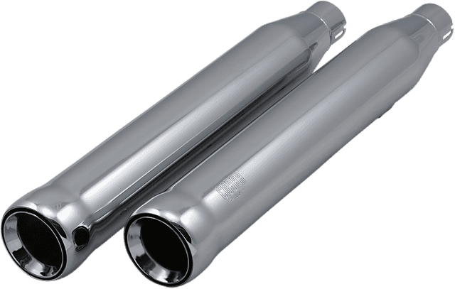 COBRA 1801-1392 Neighbor Hater Slip-On Mufflers - 3" - Chrome - '07-'17 Softail