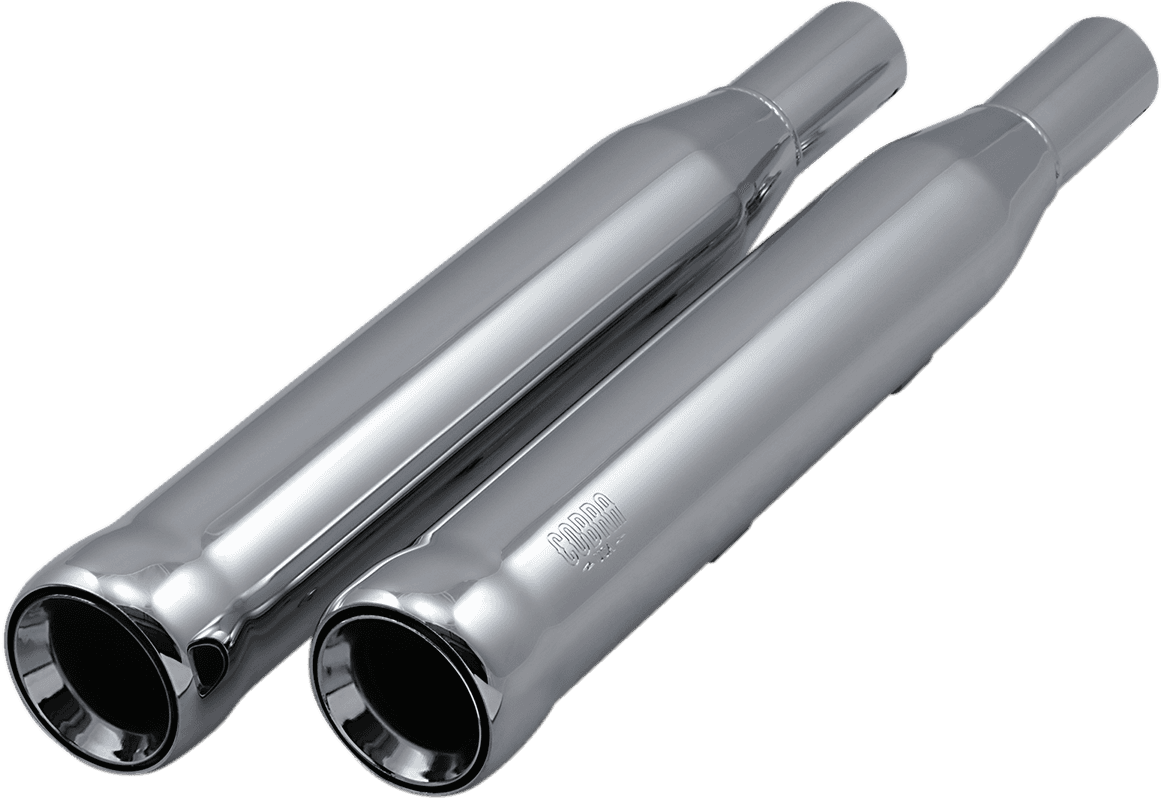 COBRA 1801-1400 Neighbor Hater Slip-On Mufflers - 3" - '04-'13 XL - Chrome