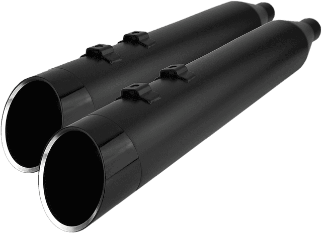 KHROME WERKS 1801-1447 4-1/2" HP-Plus® Slip-On Mufflers - Black with Edge - Touring — image 2 of 3