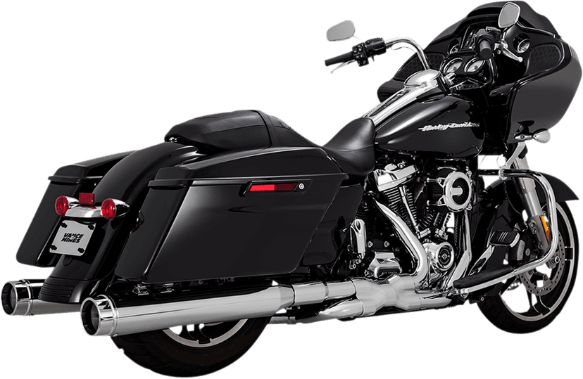 VANCE & HINES 1801-1456 4-1/2" Torquer Slip-On Mufflers - Chrome — image 1 of 8