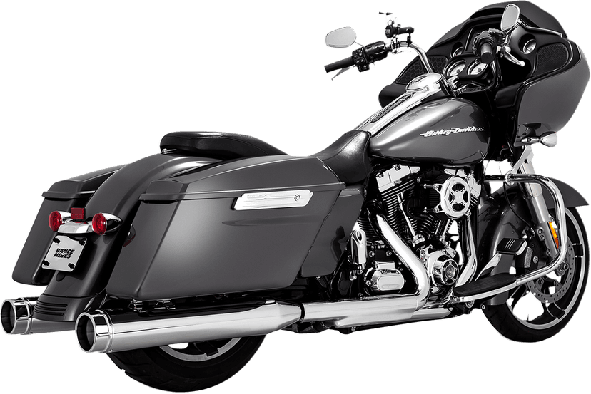 VANCE & HINES 1801-1458 4-1/2" Torquer Mufflers for '95-'16 FL - Chrome — image 1 of 4