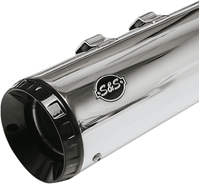 S&S CYCLE 1801-1461 GNX Slip-On Mufflers - 4-1/2" - Chrome - M8 FL — image 2 of 2