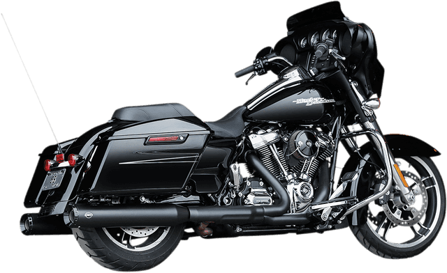 S&S CYCLE 1801-1462 GNX Slip-On Mufflers - 4-1/2" - Black - M8 FL