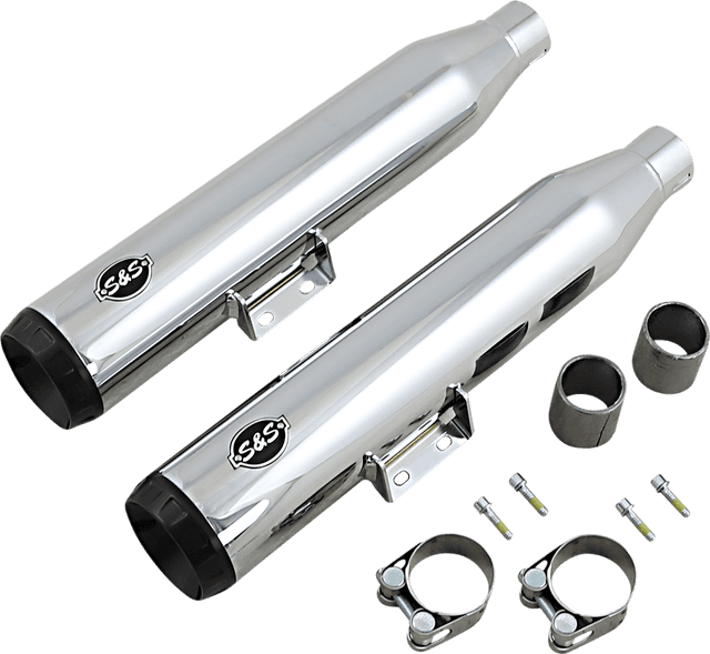 S&S CYCLE 1801-1479 Grand National Slip-On Mufflers - 50-State - Chrome - FLHC/FLDE — image 1 of 2