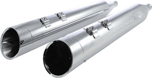 KHROME WERKS 1801-1483 4-1/2" HP-Plus® Slip-On Mufflers - Chrome Edge