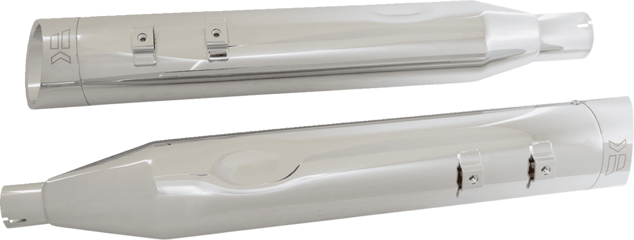 KHROME WERKS 1801-1484 4-1/2" HP-Plus® Slip-On Mufflers - Chrome Edge