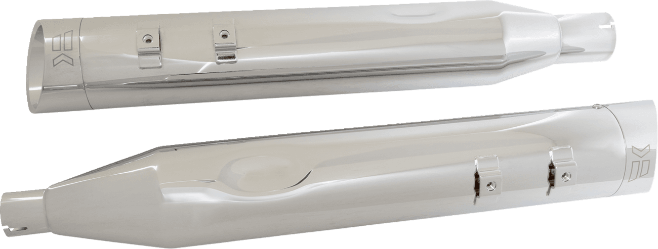KHROME WERKS 1801-1484 4-1/2" HP-Plus® Slip-On Mufflers - Chrome Edge