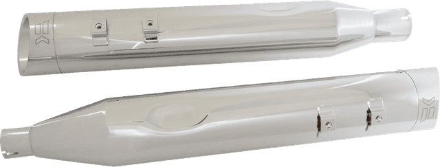 KHROME WERKS 1801-1484 4-1/2" HP-Plus® Slip-On Mufflers - Chrome Edge
