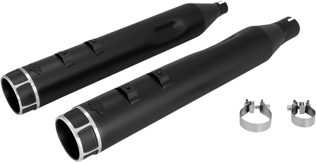 VANCE & HINES 1801-1485 4-1/2" Torquer Slip-On Mufflers - Machine Cut — image 2 of 3