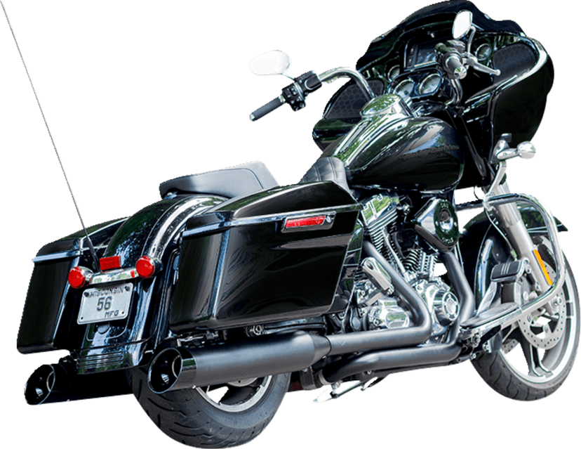S&S CYCLE 1801-1495 4-1/2" Black MK45 Cutlass Performance Mufflers — image 1 of 2