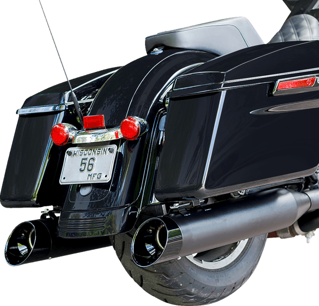 S&S CYCLE 1801-1495 4-1/2" Black MK45 Cutlass Performance Mufflers — image 2 of 2
