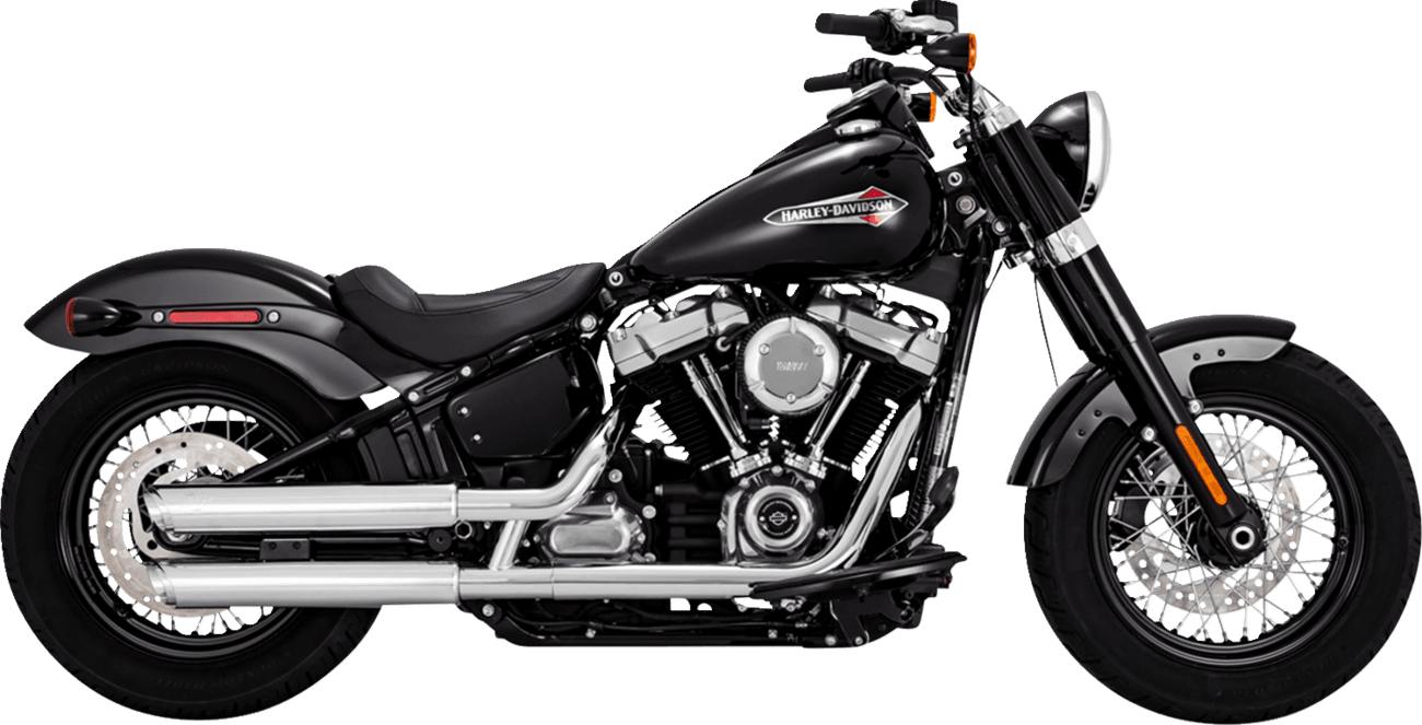 VANCE & HINES 1801-1521 3" Twin Slash Slip-On Muffler - Chrome
