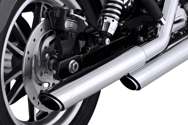 VANCE & HINES 1801-1526 3" Twin Slash Slip-On Muffler - Chrome — image 3 of 3