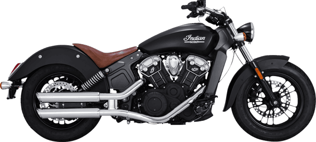 VANCE & HINES 1801-1528 3" Twin Slash Slip-On Mufflers - Chrome — image 1 of 3
