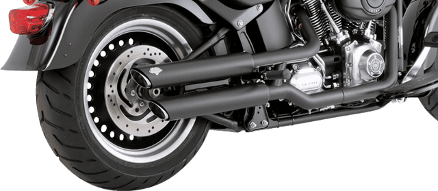 VANCE & HINES 1801-1529 3" Twin Slash Slip-On Mufflers - Black — image 2 of 3
