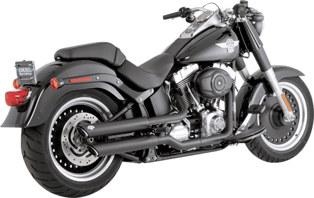 VANCE & HINES 1801-1529 3" Twin Slash Slip-On Mufflers - Black — image 1 of 3