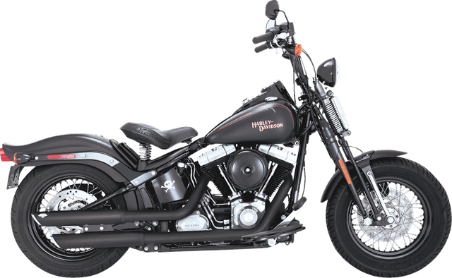 VANCE & HINES 1801-1530 3" Twin Slash Slip-On Mufflers - Black