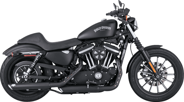 VANCE & HINES 1801-1532 3" Twin Slash Slip-On Mufflers - Black — image 1 of 4