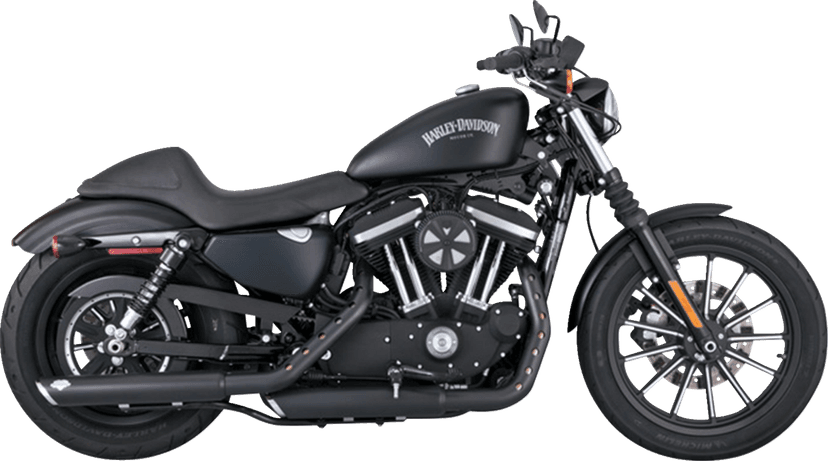 VANCE & HINES 1801-1532 3" Twin Slash Slip-On Mufflers - Black — image 1 of 4