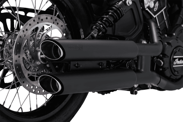 VANCE & HINES 1801-1533 3" Twin Slash Slip-On Mufflers - Black — image 3 of 3