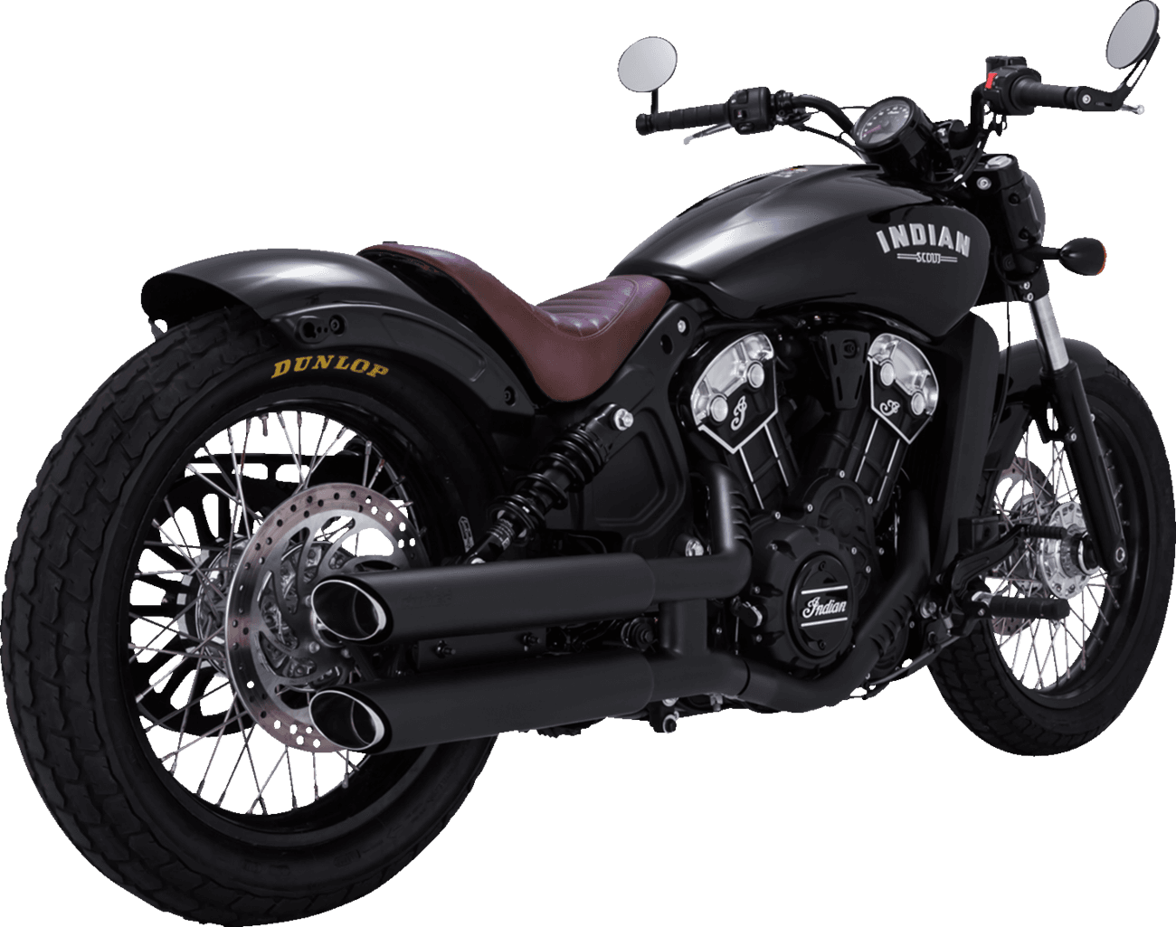 VANCE & HINES 1801-1533 3" Twin Slash Slip-On Mufflers - Black