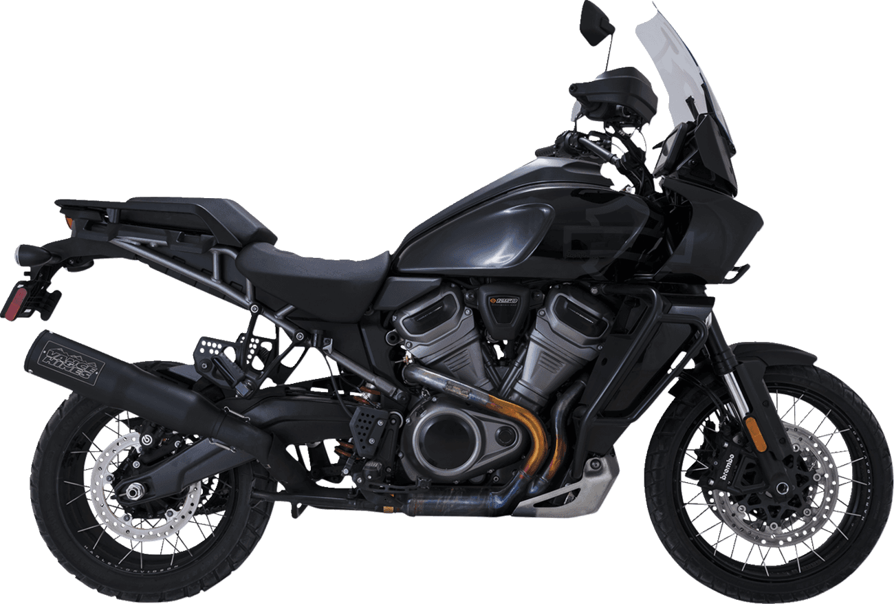 VANCE & HINES 1801-1535 Adventure Hi-Output 450 Slip-On Muffler - Black - Stainless Steel