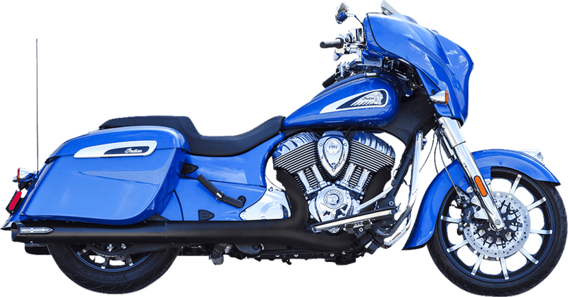 S&S CYCLE 1801-1764 4" Broadhead Slip-On Mufflers - Slash Cut - Black — image 1 of 16