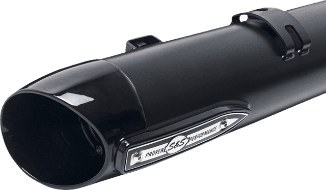 S&S CYCLE 1801-1764 4" Broadhead Slip-On Mufflers - Slash Cut - Black — image 12 of 16