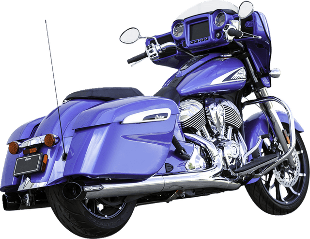 S&S CYCLE 1801-1765 4" Broadhead Slip-On Mufflers - Slash Cut - Chrome — image 13 of 18