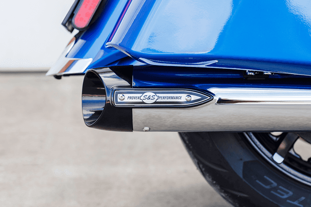 S&S CYCLE 1801-1765 4" Broadhead Slip-On Mufflers - Slash Cut - Chrome — image 7 of 18