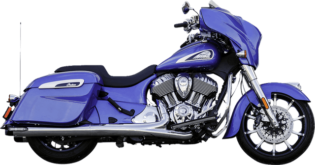 S&S CYCLE 1801-1765 4" Broadhead Slip-On Mufflers - Slash Cut - Chrome — image 1 of 18