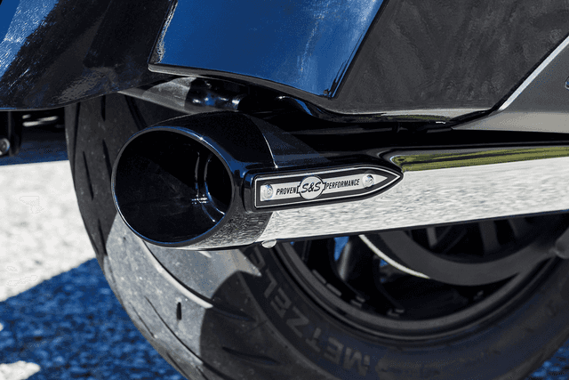 S&S CYCLE 1801-1765 4" Broadhead Slip-On Mufflers - Slash Cut - Chrome — image 3 of 18
