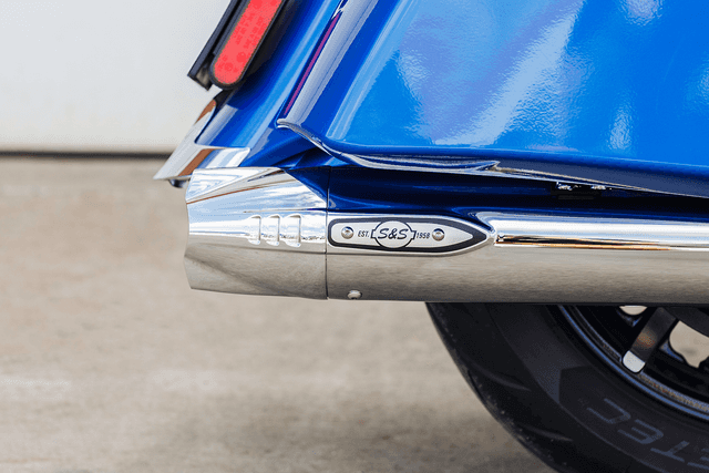 S&S CYCLE 1801-1766 4" Broadhead Slip-On Mufflers - Fishtail - Chrome — image 4 of 18