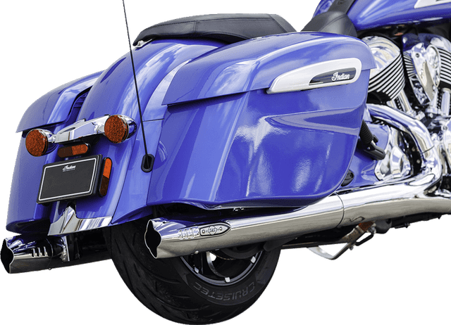S&S CYCLE 1801-1766 4" Broadhead Slip-On Mufflers - Fishtail - Chrome — image 11 of 18