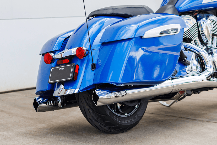 S&S CYCLE 1801-1766 4" Broadhead Slip-On Mufflers - Fishtail - Chrome — image 9 of 18