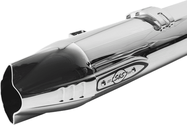 S&S CYCLE 1801-1766 4" Broadhead Slip-On Mufflers - Fishtail - Chrome — image 13 of 18