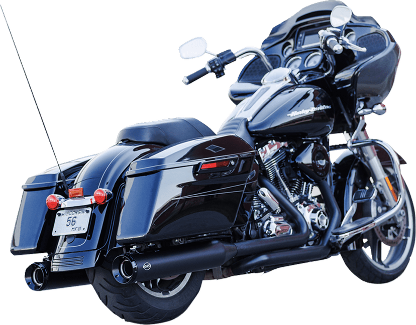 S&S CYCLE 1801-1767 4-1/2" GNX Slip-On Mufflers - Guardian Black — image 1 of 7