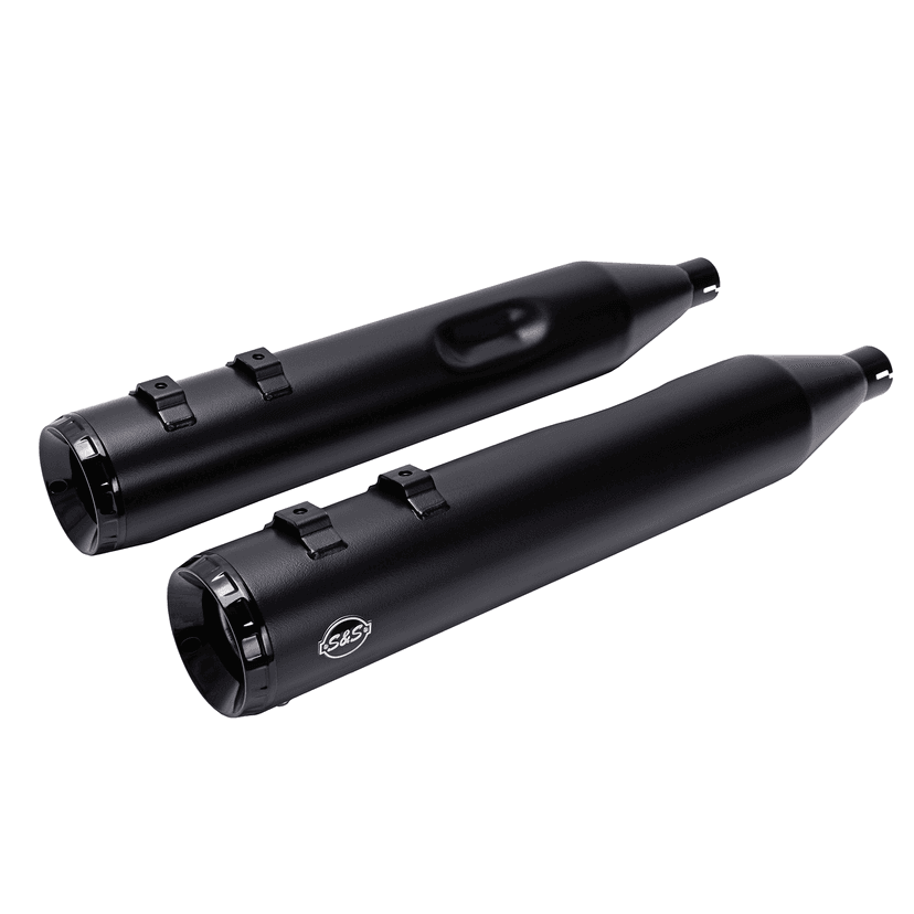 S&S CYCLE 1801-1767 4-1/2" GNX Slip-On Mufflers - Guardian Black — image 7 of 7
