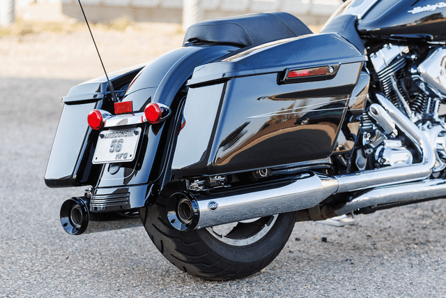 S&S CYCLE 1801-1768 4-1/2" GNX Slip-On Mufflers - Chrome — image 2 of 7