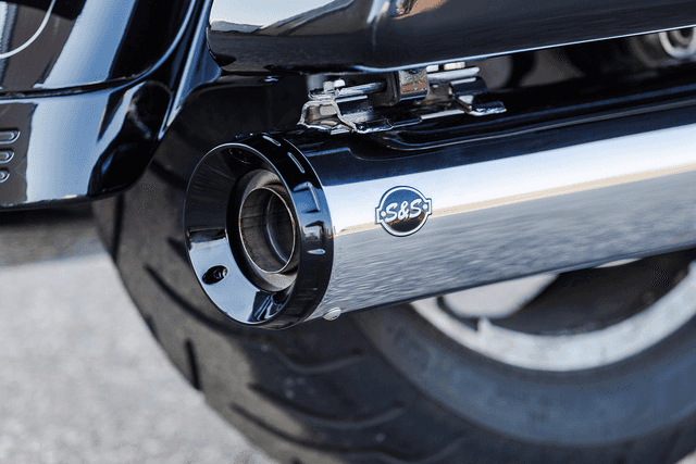S&S CYCLE 1801-1768 4-1/2" GNX Slip-On Mufflers - Chrome — image 3 of 7