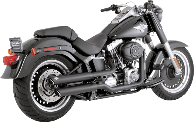 VANCE & HINES 1801-1783 Twin Slash 3" Slip-On Mufflers - Black — image 1 of 2