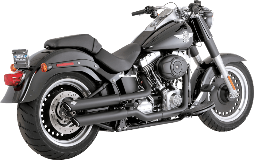 VANCE & HINES 1801-1783 Twin Slash 3" Slip-On Mufflers - Black — image 1 of 2
