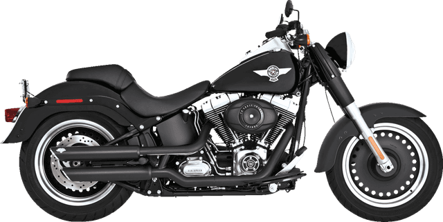 VANCE & HINES 1801-1783 Twin Slash 3" Slip-On Mufflers - Black — image 2 of 2