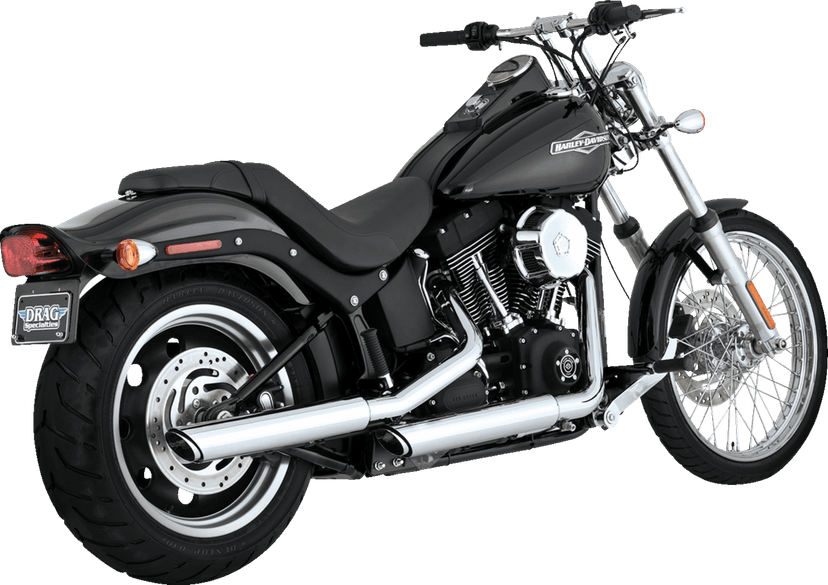 VANCE & HINES 1801-1784 3" Twin Slash Slip-On Muffler - Chrome — image 1 of 2