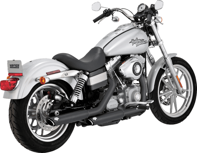 VANCE & HINES 1801-1787 3" Twin Slash Slip-On Muffler - Black — image 1 of 2