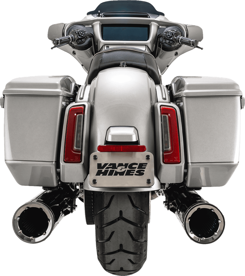 VANCE & HINES 1801-1801 Hi-Output Slip-On Mufflers - Dark Chrome - 4-1/2" — image 2 of 5